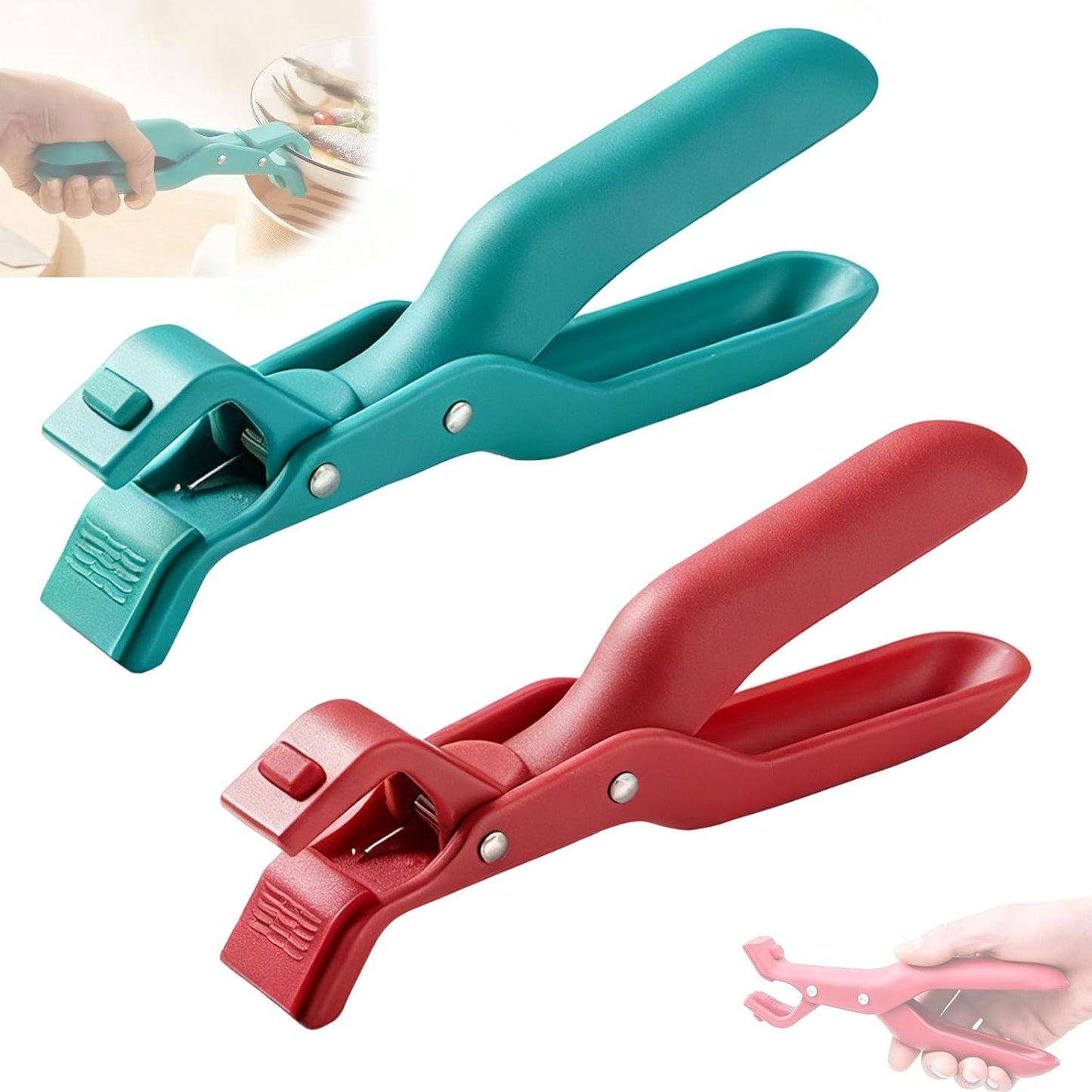 HeatGuard™ Anti-Scald Plate Gripper – Multi-Function Silicone Clips for Safe Handling