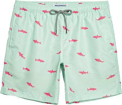 Mens Swim Trunks Quick Dry Swim Shorts with Mesh Lining Funny Swimwear Bathing Suits