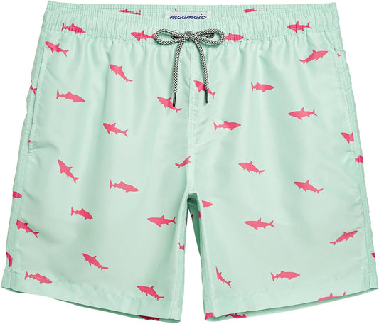 Mens Swim Trunks Quick Dry Swim Shorts with Mesh Lining Funny Swimwear Bathing Suits