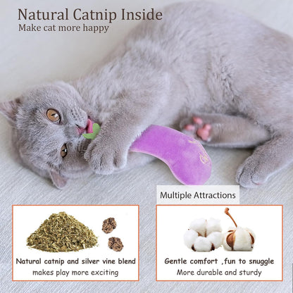 Catnip Toys, Cat Toys, Cat Toys for Indoor Cats, Catnip Toys for Cats, Cat Toys with Catnip, Interactive Cat Toy, Cat Chew Toy, Cat Pillow Toys, Cat Toys for Kittens Kitty