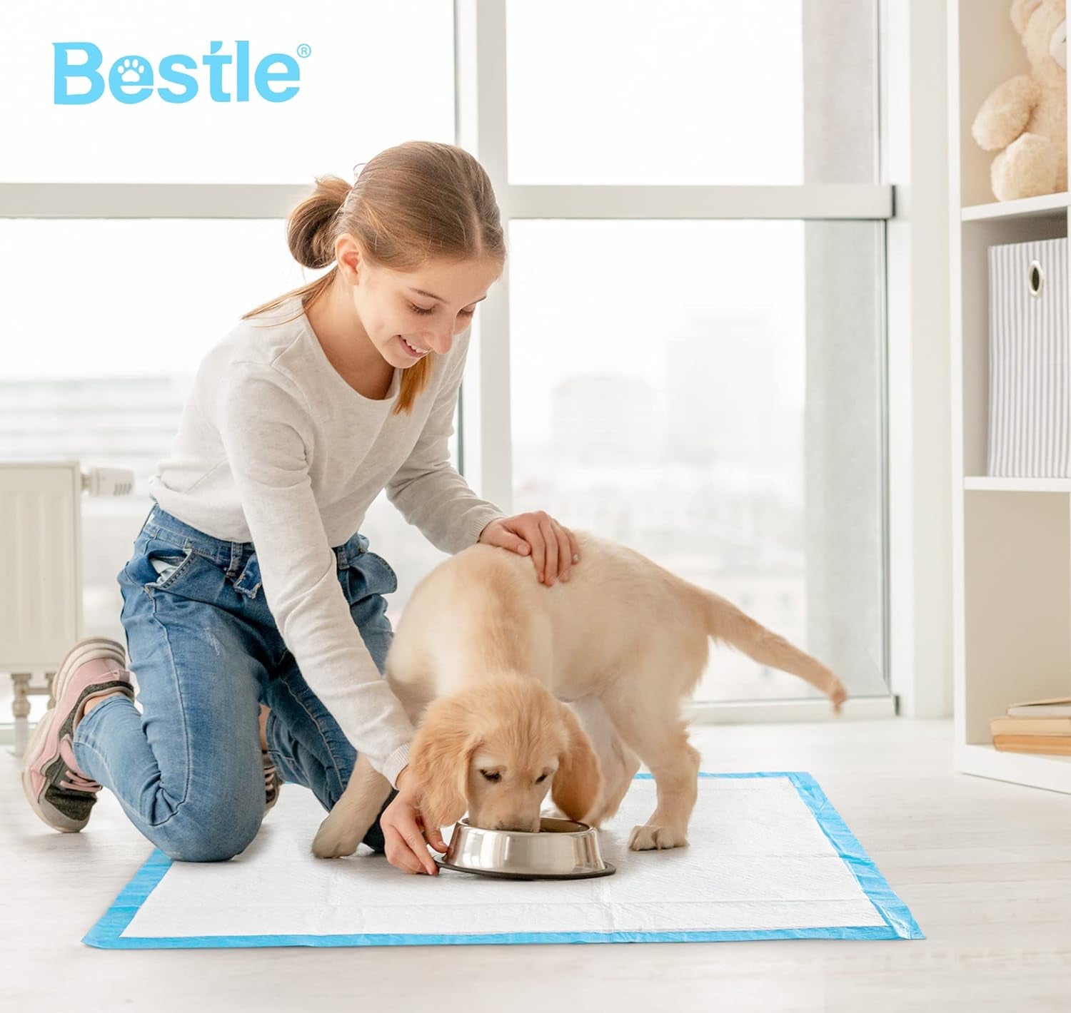Pet Training and Puppy Pads Pee Pads for Dogs 22"X22"-50 Count Super Absorbent & Leak-Proof